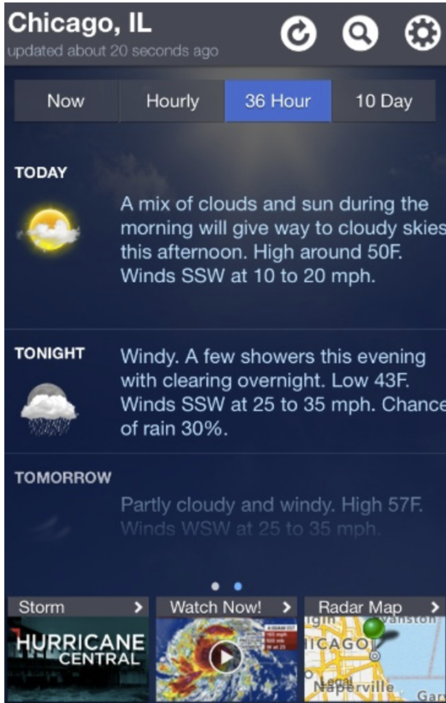 The Weather Channel App Helps Caregivers Plan Ahead: Caregiverlist ...