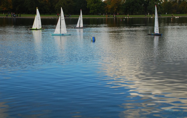 Relaxing Moment Boating By the Palace in London